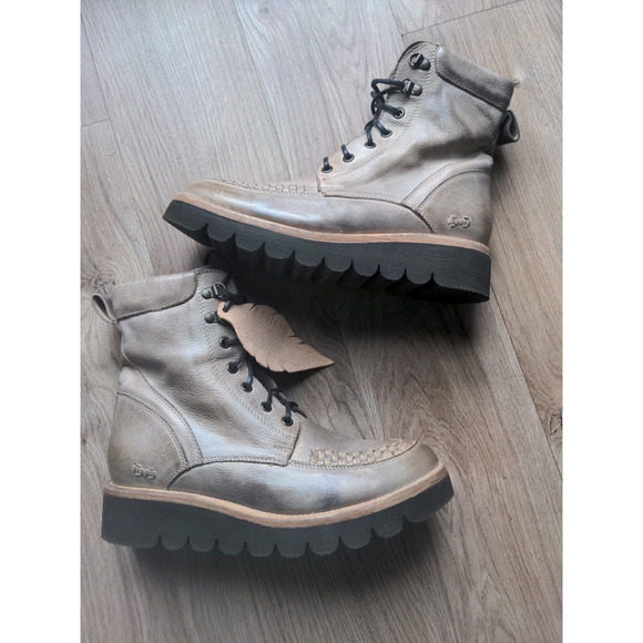 Bed Stu Shoes Bed Stu Elisha Rustic Platform Combat Boots Womens